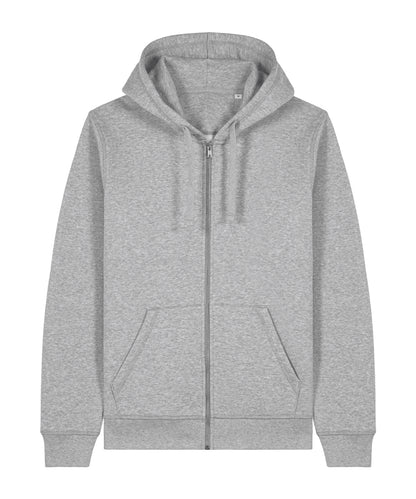 Unisex Custom Printed or Embroidered Organic Recycled Zip-Up Hoodie