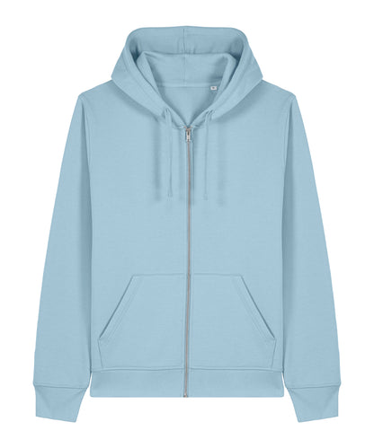 Unisex Custom Printed or Embroidered Organic Recycled Zip-Up Hoodie