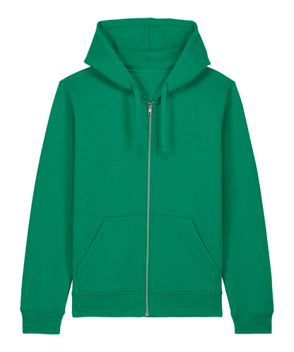 Unisex Custom Printed or Embroidered Organic Recycled Zip-Up Hoodie