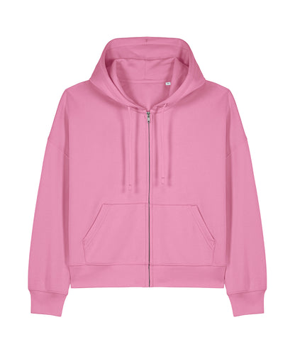 Women's Custom Printed or Embroidered Organic Premium Zip-Up Hoodie
