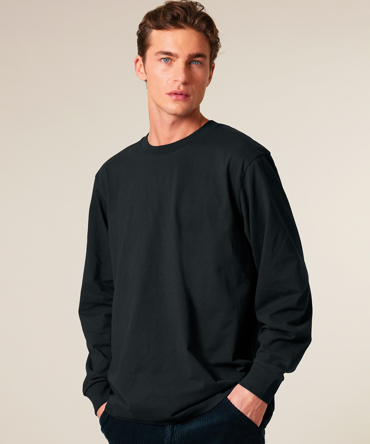 Unisex Custom Printed Organic Heavyweight Long Sleeve T-Shirt