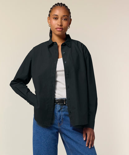 Women's Custom Printed or Embroidered Organic Lightweight Workwear Shirt