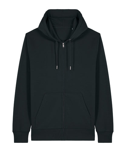 Unisex Custom Printed or Embroidered Organic Recycled Zip-Up Hoodie