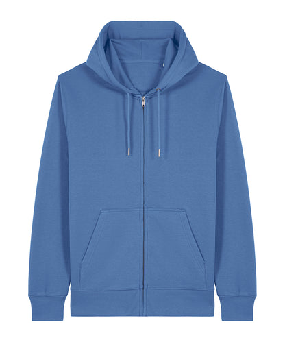 Unisex Custom Printed or Embroidered Organic Recycled Zip-Up Hoodie