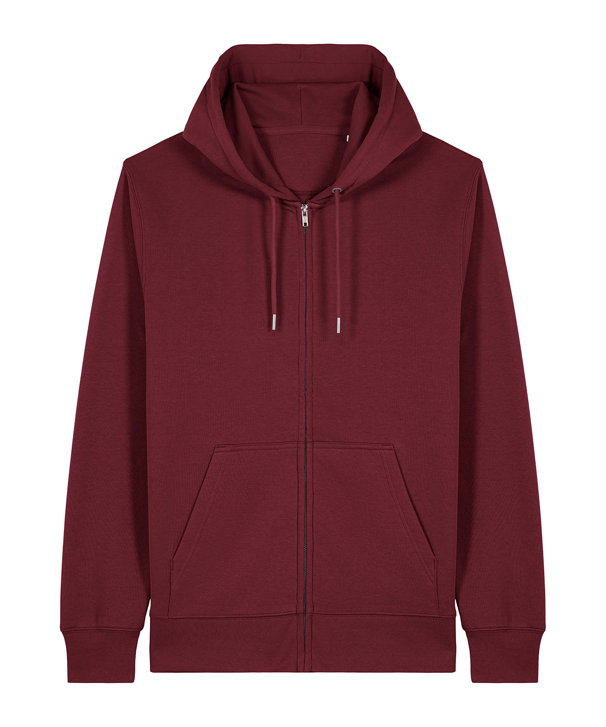 Unisex Custom Printed or Embroidered Organic Recycled Zip-Up Hoodie