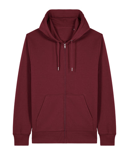 Unisex Custom Printed or Embroidered Organic Recycled Zip-Up Hoodie