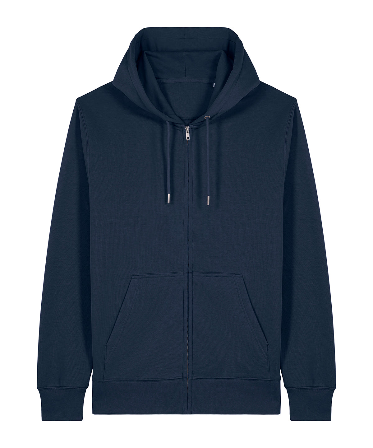 Unisex Custom Printed or Embroidered Organic Recycled Zip-Up Hoodie