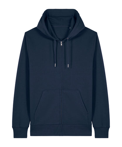Unisex Custom Printed or Embroidered Organic Recycled Zip-Up Hoodie