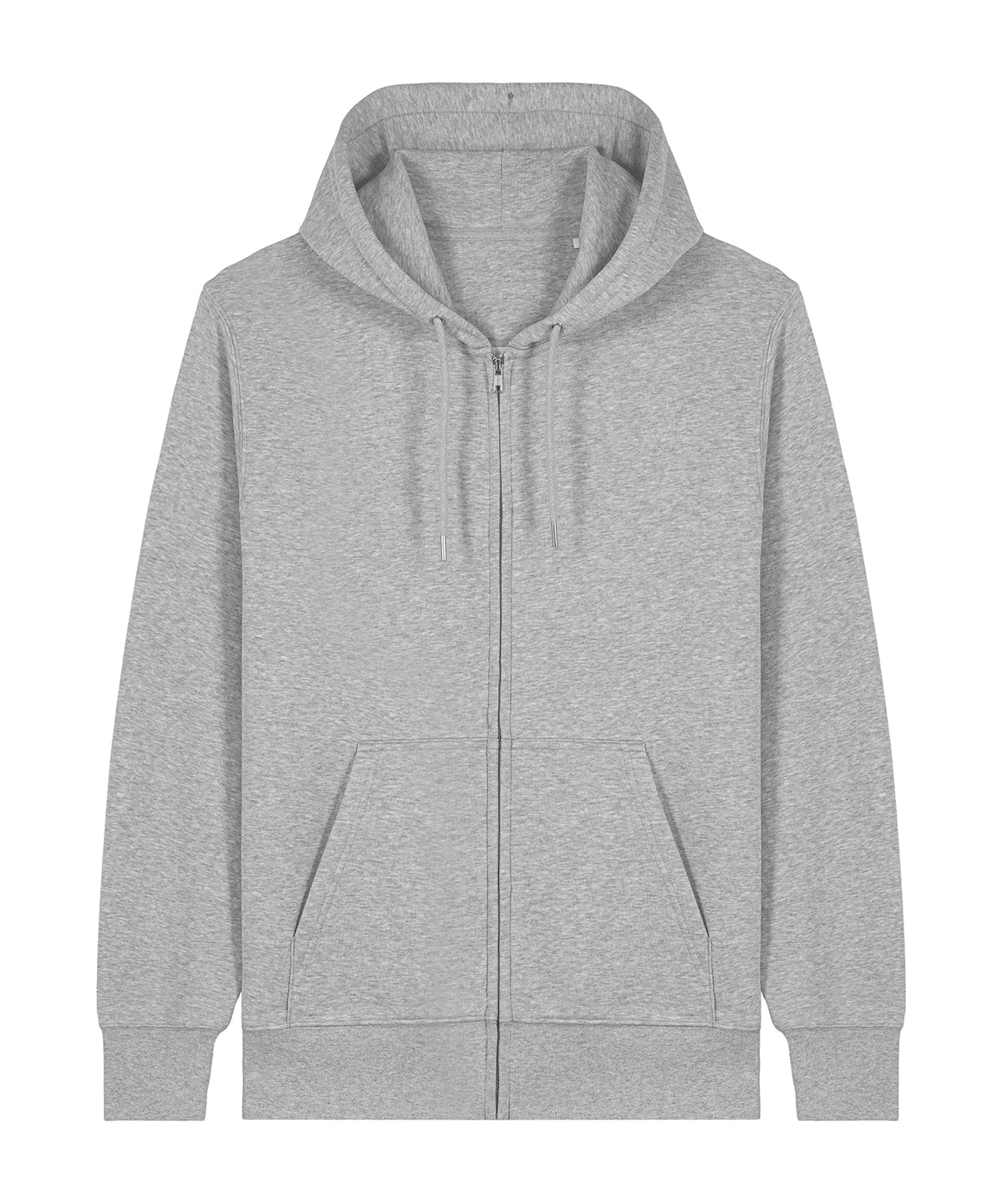 Unisex Custom Printed or Embroidered Organic Recycled Zip-Up Hoodie