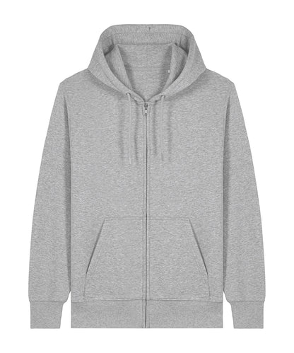 Unisex Custom Printed or Embroidered Organic Recycled Zip-Up Hoodie