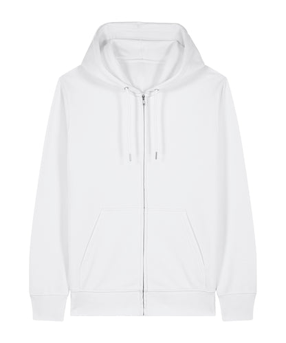 Unisex Custom Printed or Embroidered Organic Recycled Zip-Up Hoodie