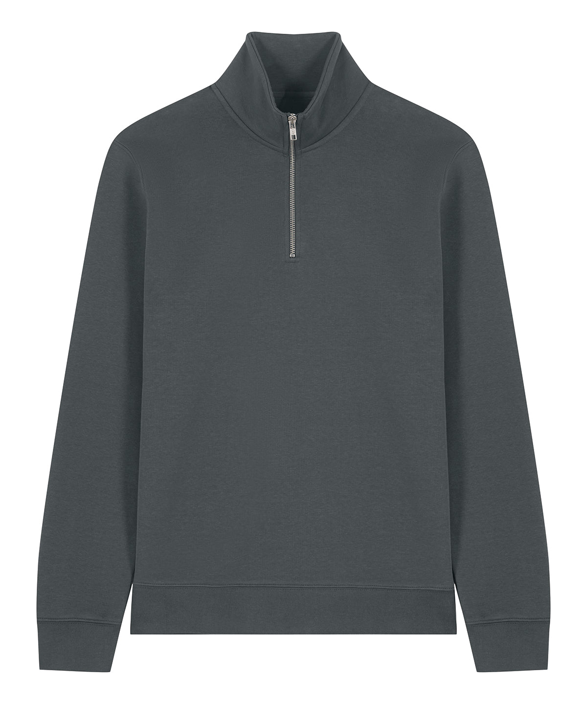 Unisex Custom Printed or Embroidered Organic Recycled Quarter Zip Sweatshirt