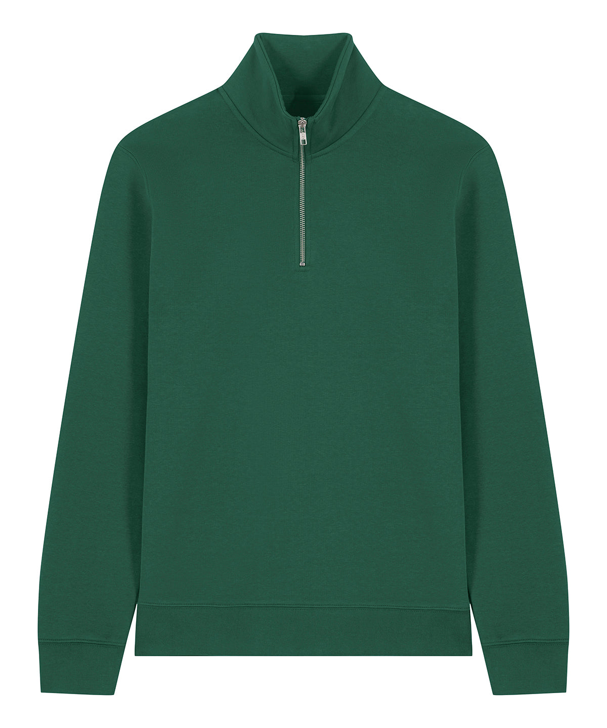 Unisex Custom Printed or Embroidered Organic Recycled Quarter Zip Sweatshirt