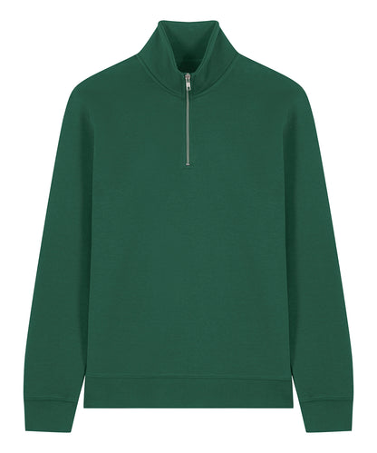 Unisex Custom Printed or Embroidered Organic Recycled Quarter Zip Sweatshirt
