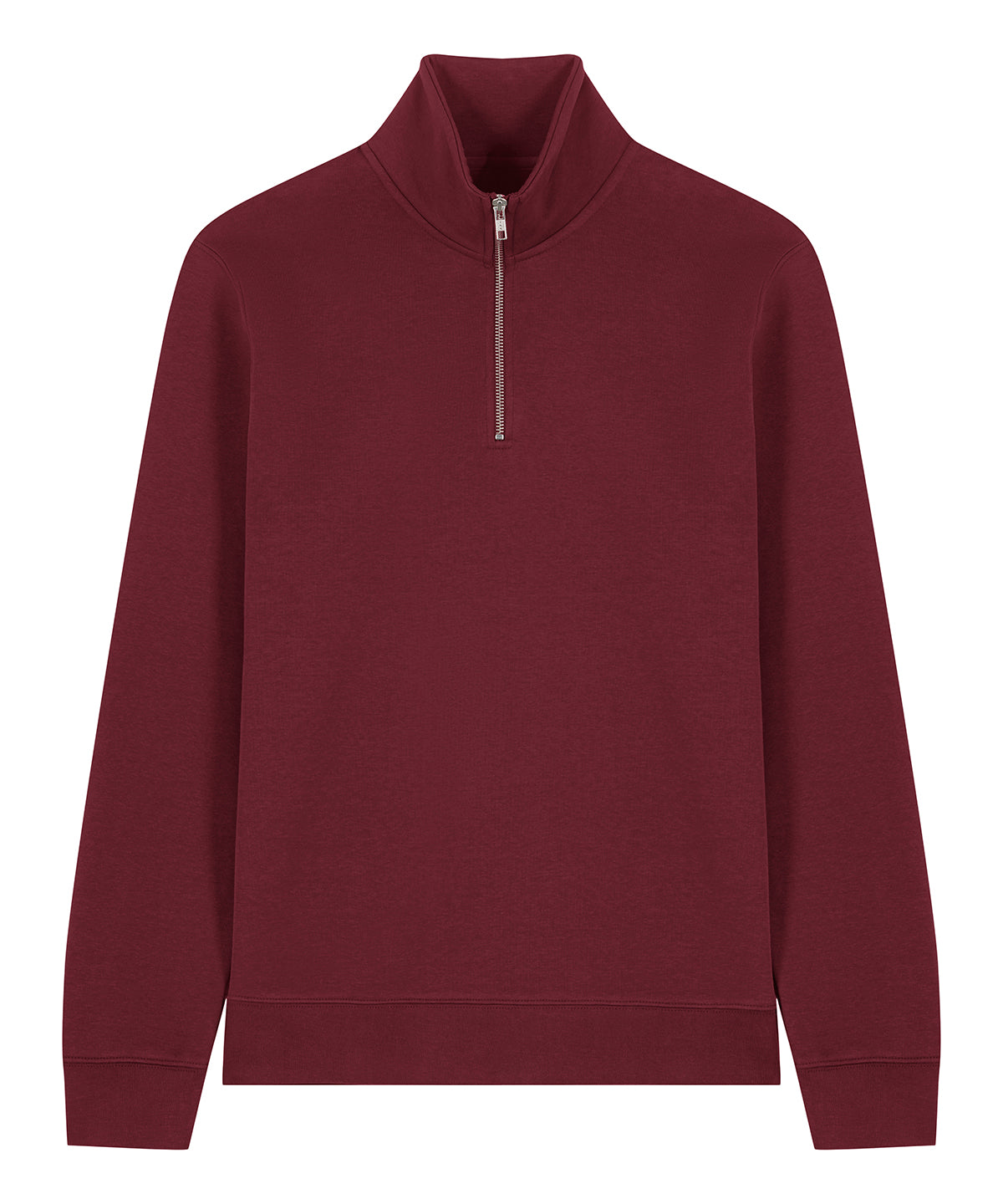 Unisex Custom Printed or Embroidered Organic Recycled Quarter Zip Sweatshirt