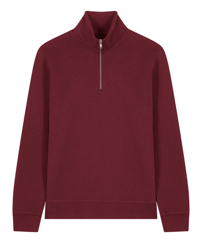 Unisex Custom Printed or Embroidered Organic Recycled Quarter Zip Sweatshirt
