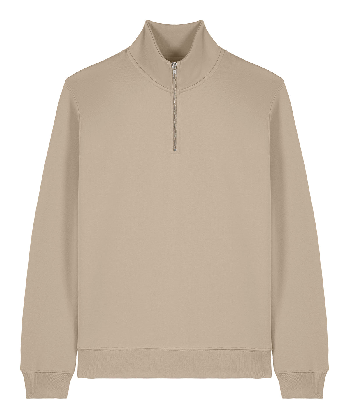 Unisex Custom Printed or Embroidered Organic Recycled Quarter Zip Sweatshirt