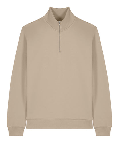 Unisex Custom Printed or Embroidered Organic Recycled Quarter Zip Sweatshirt