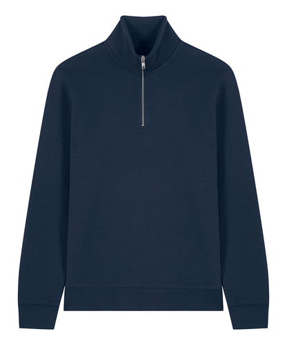 Unisex Custom Printed or Embroidered Organic Recycled Quarter Zip Sweatshirt