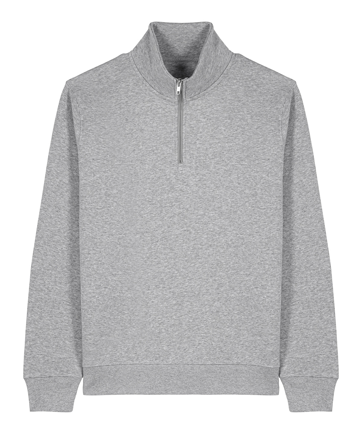 Unisex Custom Printed or Embroidered Organic Recycled Quarter Zip Sweatshirt
