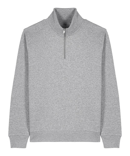 Unisex Custom Printed or Embroidered Organic Recycled Quarter Zip Sweatshirt