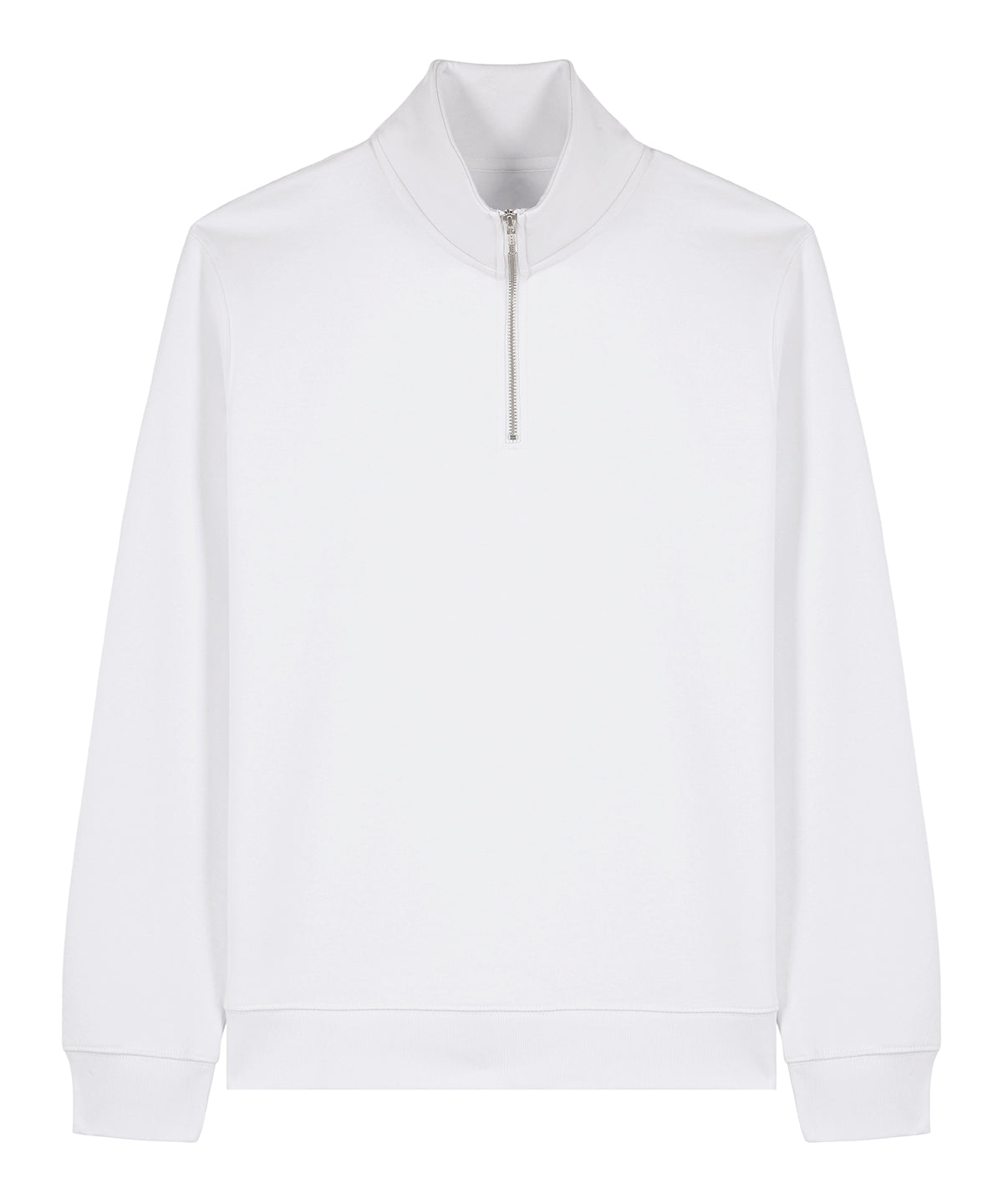 Unisex Custom Printed or Embroidered Organic Recycled Quarter Zip Sweatshirt