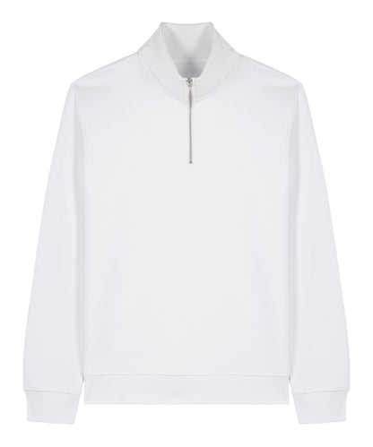 Unisex Custom Printed or Embroidered Organic Recycled Quarter Zip Sweatshirt