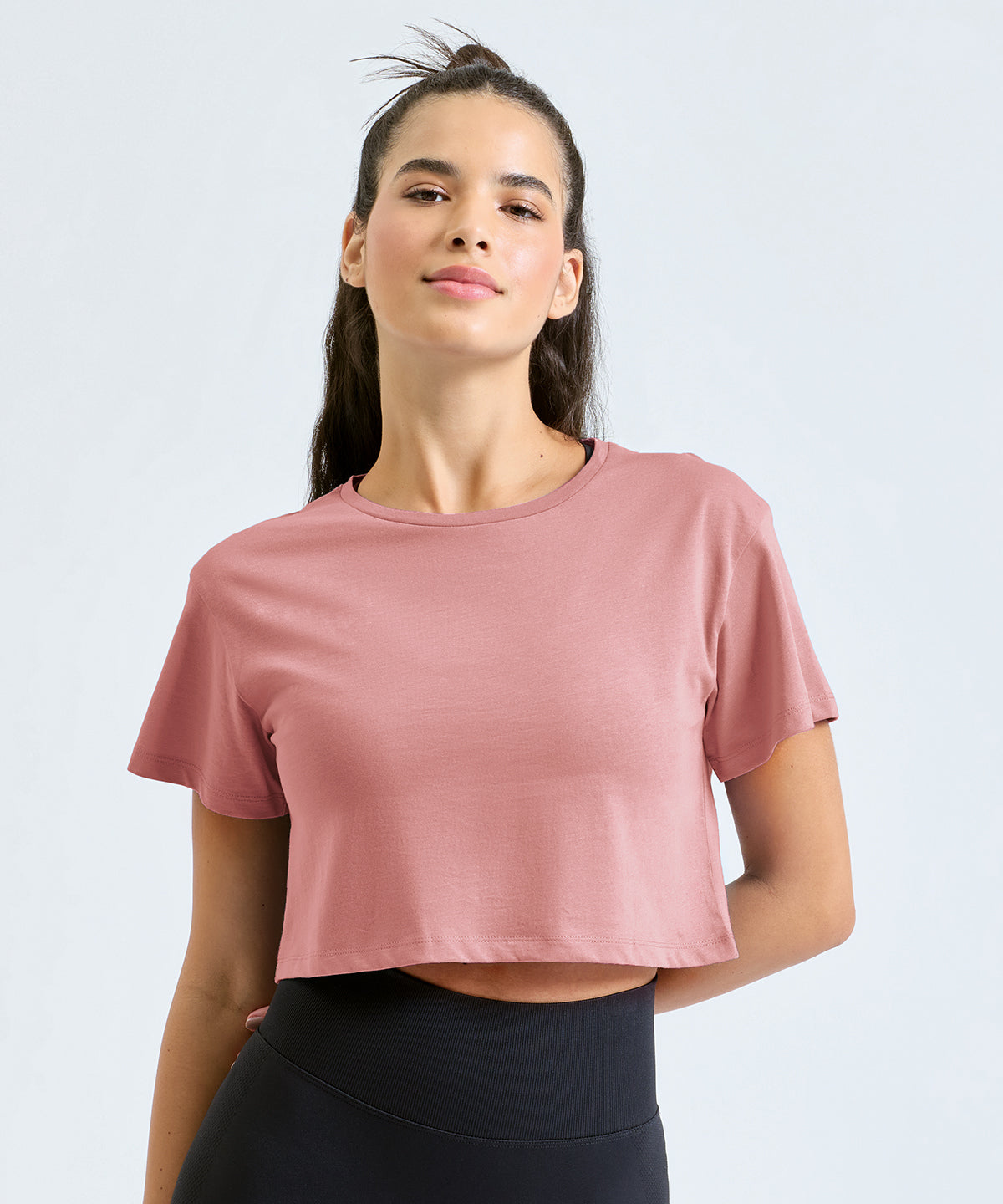 Women’s Custom Printed Organic Performance Cropped T-Shirt