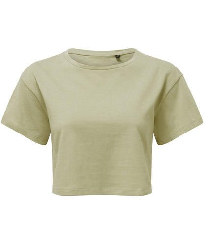 Women’s Custom Printed Organic Performance Cropped T-Shirt