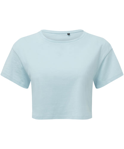 Women’s Custom Printed Organic Performance Cropped T-Shirt