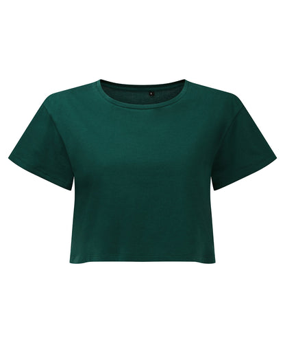 Women’s Custom Printed Organic Performance Cropped T-Shirt