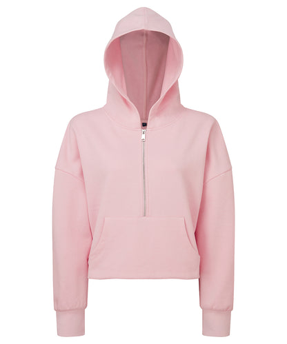 Women’s Custom Printed or Embroidered Organic Fleece Quarter Zip Hoodie