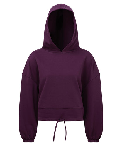 Women’s Custom Printed or Embroidered Organic Performance Cropped Hoodie
