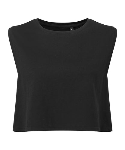 Women’s Custom Printed Organic Cropped Vest