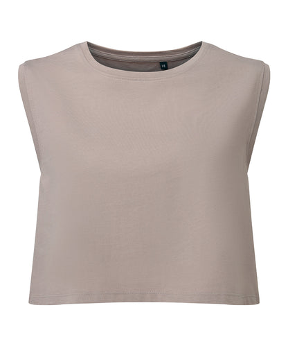 Women’s Custom Printed Organic Cropped Vest