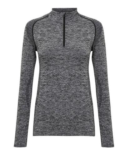 Women’s Custom Printed Performance Quarter Zip Seamless Training Top