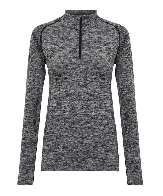 Women’s Custom Printed Performance Quarter Zip Seamless Training Top