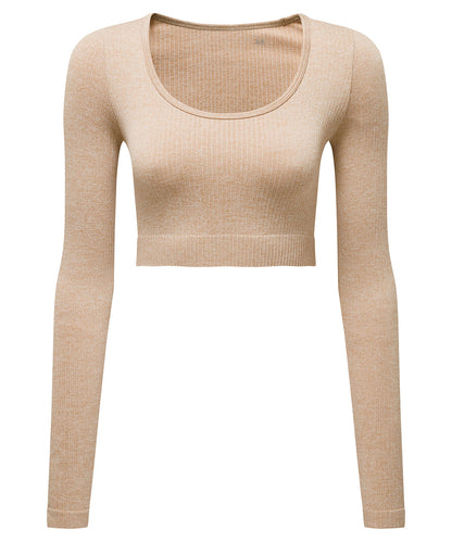 Women’s Custom Printed Performance Cropped Seamless T-Shirt