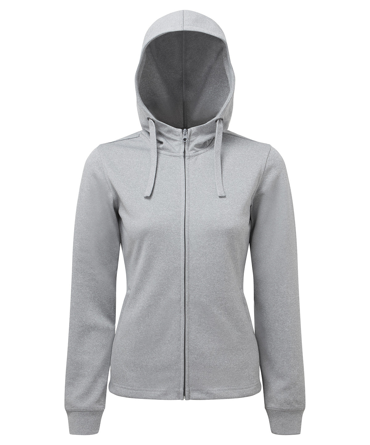 Women's Custom Printed or Embroidered Organic Performance Zip-Up Hoodie