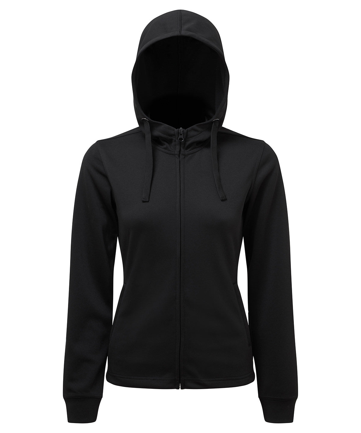 Women's Custom Printed or Embroidered Organic Performance Zip-Up Hoodie