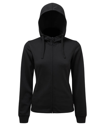 Women's Custom Printed or Embroidered Organic Performance Zip-Up Hoodie
