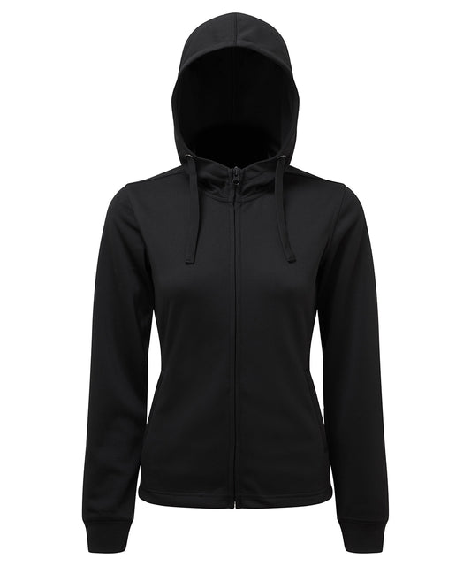 Women's Custom Printed or Embroidered Organic Performance Zip-Up Hoodie