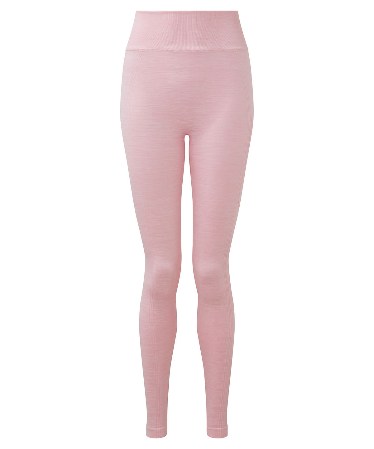 Women’s Custom Printed Organic Recycled Performance Leggings in Light Pink Melange