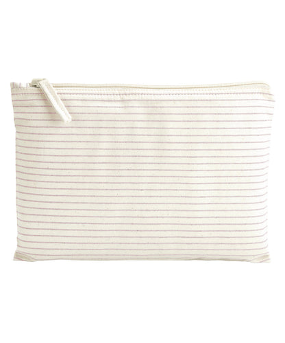 Striped Organic Accessory Pouch