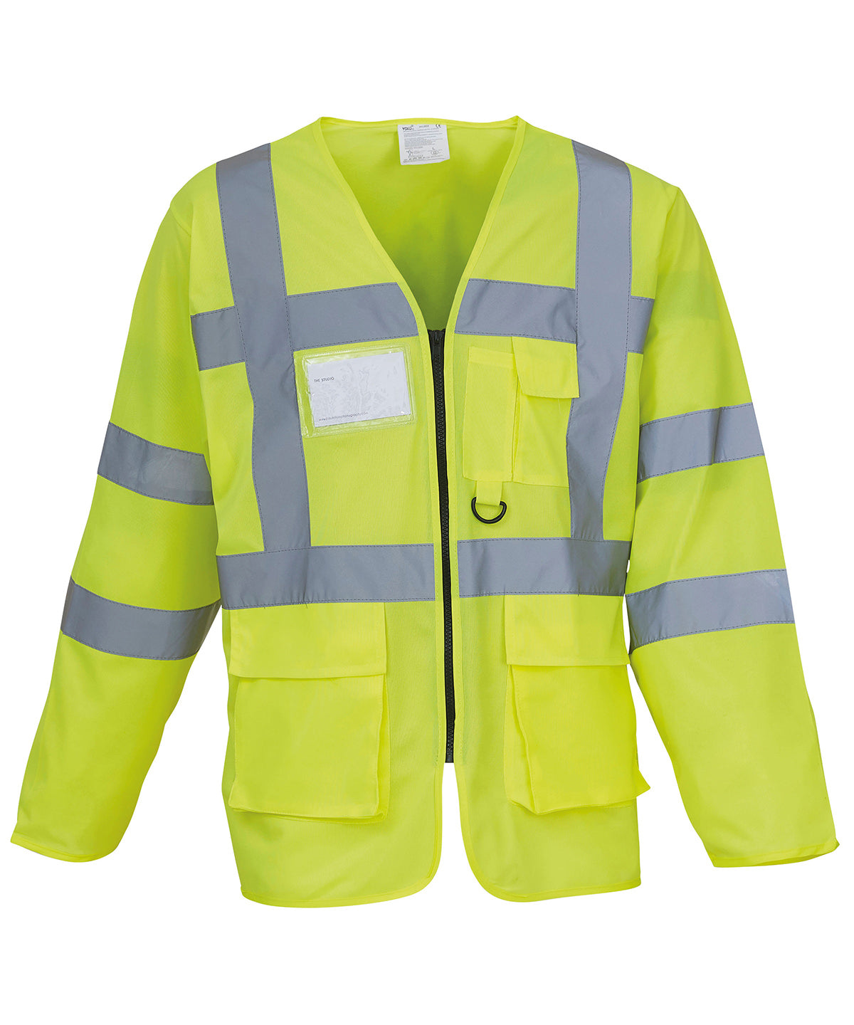 Unisex Custom Printed Hi-Vis Long Sleeve Safety Vest
